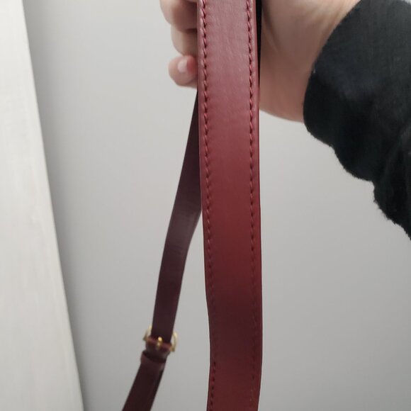 Cartier Vintage Seau Leather Bucket Burgundy Bag - EUC - Picture 12 of 14